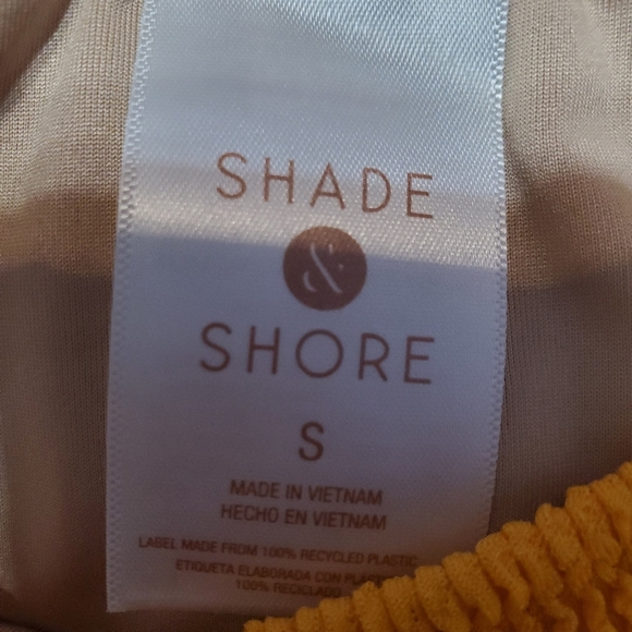 NWT Shade & Shore Women's Pucker Side Ties Swim Bikini Bottom S 4-6 - Picture 3 of 4